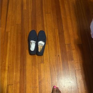 Men Navy Blue Loafers
